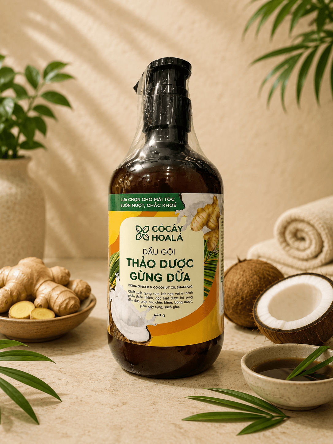 Dầu Gội Thảo Dược Gừng Dừa — 2