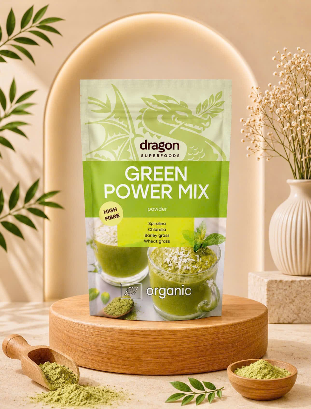 Hỗn Hợp Dinh Dưỡng Xanh Hữu Cơ Dragon Superfoods (Green Power Mix) — 2