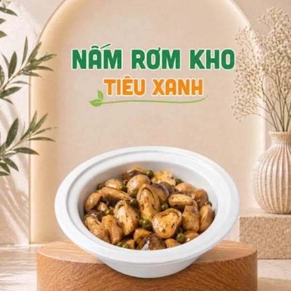 Nấm Rơm Kho Tiêu Xanh — 2