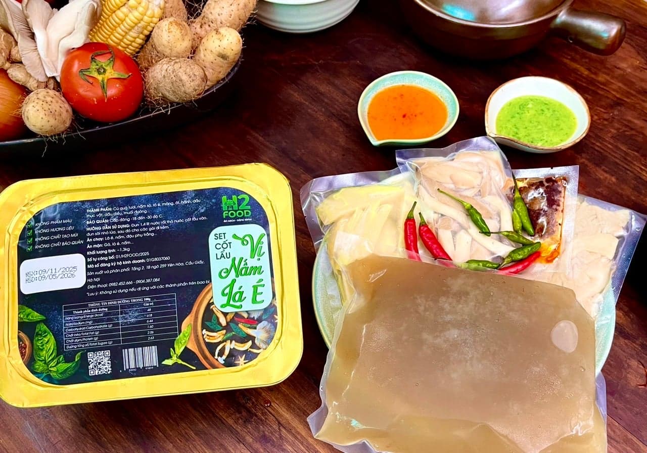 Set Cốt Lẩu - Vị Nấm Lá É